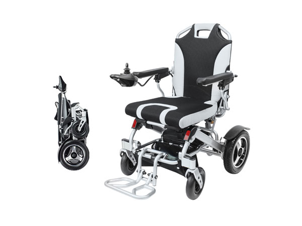 yattll portable power wheelchair with brushed motor camel hope ye246 1